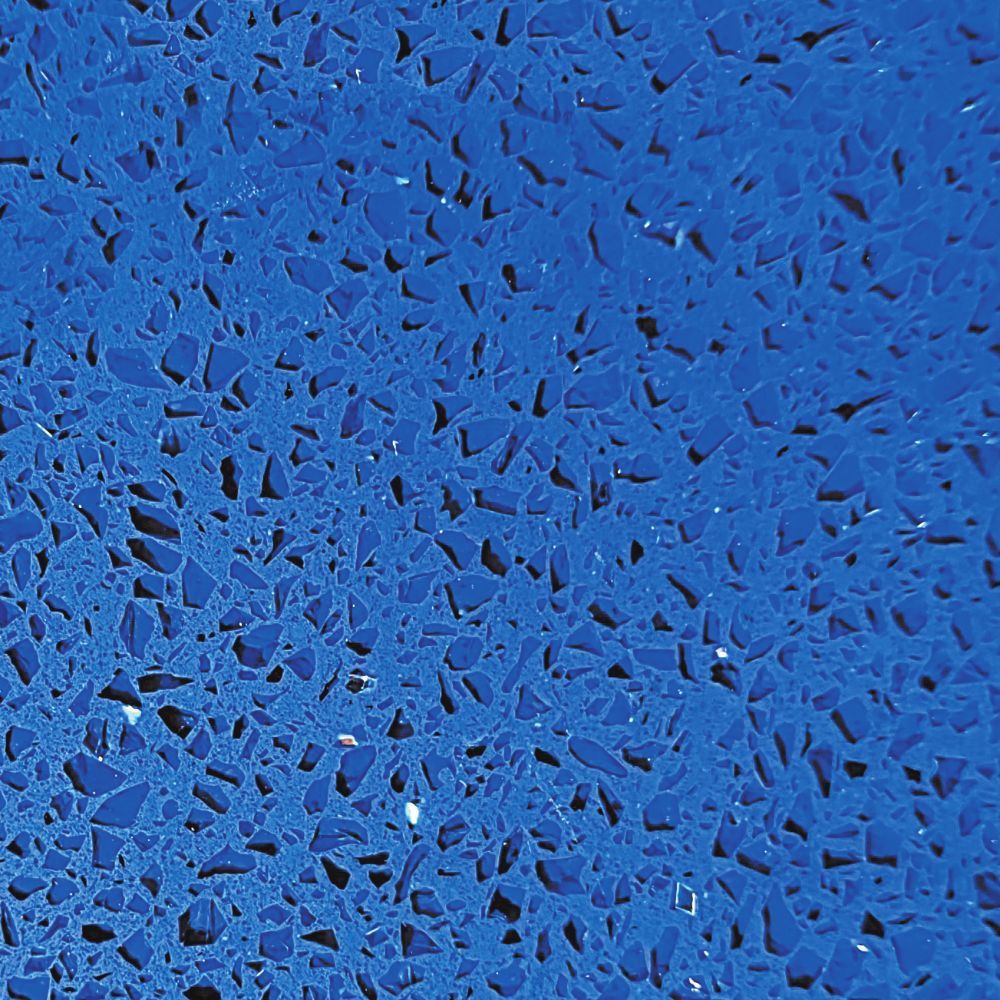 Blue Glitter Quartz Swatch